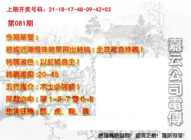 081期嘉云公司电传[图]